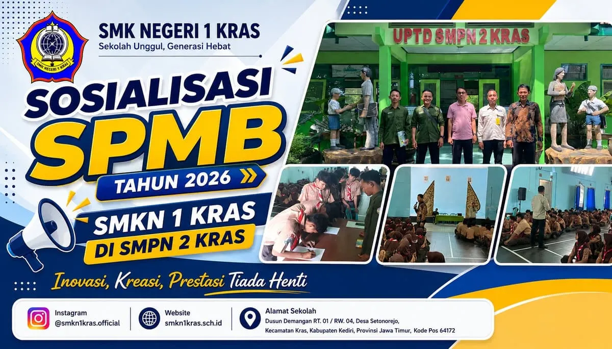 Sosialisasi SPMB Tahun 2026 di SMPN 2 Kras