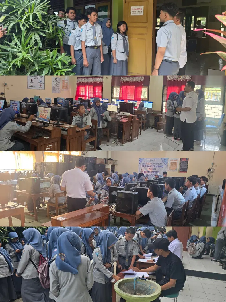 KEGIATAN SIMULASI TKA DI SMKN 1 KRAS KEDIRI